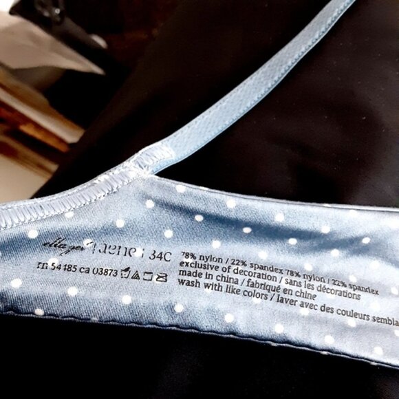 American Eagle Outfitters Blue Push Up Polka Dot Bra - Picture 4 of 4